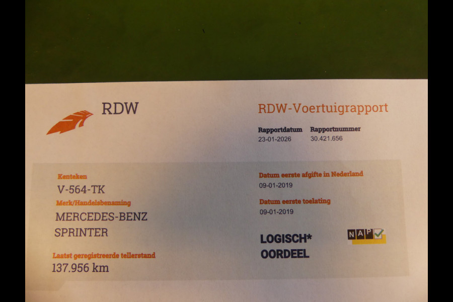 Mercedes-Benz Sprinter 319 CDI V6 L2H2 VANSTEP 3500KG Trekgewicht Camera/Navigatie