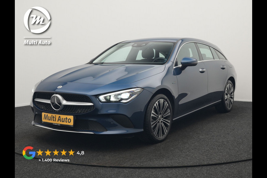 Mercedes-Benz CLA-Klasse Shooting Brake 250 e Progressive Plug In Hybrid 218pk Dealer O.H. PHEV | Adaptive Cruise | 360 Camera | Lederen Sportstoelen Massage & Memory | Widescreen Navi | Sfeerverlichting | Stoelen & Stuur Verwarmd | Apple Carplay | Navigatie | DAB |