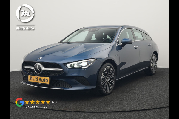 Mercedes-Benz CLA-Klasse Shooting Brake 250 e Progressive Plug In Hybrid 218pk Dealer O.H. PHEV | Adaptive Cruise | 360 Camera | Lederen Sportstoelen Massage & Memory | Widescreen Navi | Sfeerverlichting | Stoelen & Stuur Verwarmd | Apple Carplay | Navigatie | DAB |