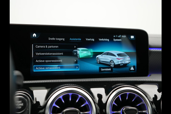 Mercedes-Benz CLA-Klasse Shooting Brake 250 e Progressive Plug In Hybrid 218pk Dealer O.H. PHEV | Adaptive Cruise | 360 Camera | Lederen Sportstoelen Massage & Memory | Widescreen Navi | Sfeerverlichting | Stoelen & Stuur Verwarmd | Apple Carplay | Navigatie | DAB |