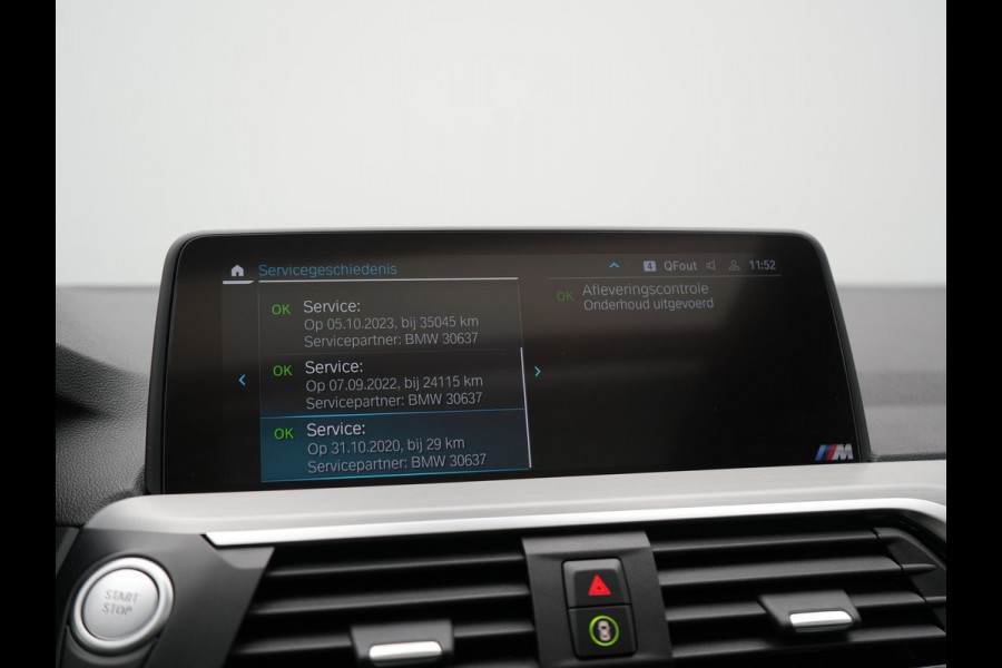 BMW X3 xDrive30e M Sport Plug In Hybrid 293pk Dealer O.H PHEV | Trekhaak Af Fabriek | Panodak | Adaptive Cruise | 360 Camera | Head Up | Sportstoelen Memory & Verwarmd | Harman & Kardon | Keyless | Apple Carplay | Virtual | Navigatie | DAB |