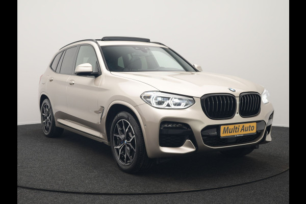BMW X3 xDrive30e M Sport Plug In Hybrid 293pk Dealer O.H PHEV | Trekhaak Af Fabriek | Panodak | Adaptive Cruise | 360 Camera | Head Up | Sportstoelen Memory & Verwarmd | Harman & Kardon | Keyless | Apple Carplay | Virtual | Navigatie | DAB |