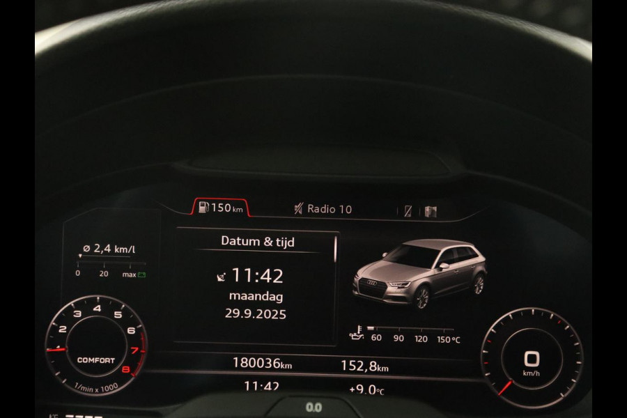 Audi A3 30 TFSI Advance Sport | Stoelverwarming | Virtual Cockpit | Carplay | Half leder | Navigatie | Full LED | Parkeerhulp | Bluetooth | Climate control | Cruise control