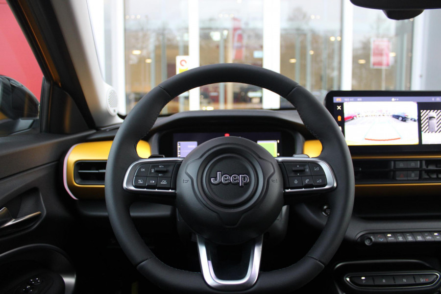 Jeep Avenger 1.2 110PK e-HYbrid SUMMIT | JBL PREMIUM AUDIO SYSTEEM | ACHTERUITRIJ CAMERA | STOEL VERWARMING | SFEERVERLICHTING | FULL LED KOPLAMPEN | 18" LICHTMETALEN VELGEN | DRAADLOZE TELEFOONLADER | DRAADLOZE APPLE CARPLAY/ANDROID AUTO | ADAPTIVE CRUISE CONTROL | PARKEERSENSOREN VOOR EN ACHTER | KEYLESS ENTRY/START | DODEHOEK DETECTIE | ELEKTRISCH BEDIENBARE ACHTERKLEP | VERWARMDE VOORRUIT | EXTRA GETINTE ACHTERRUITEN |