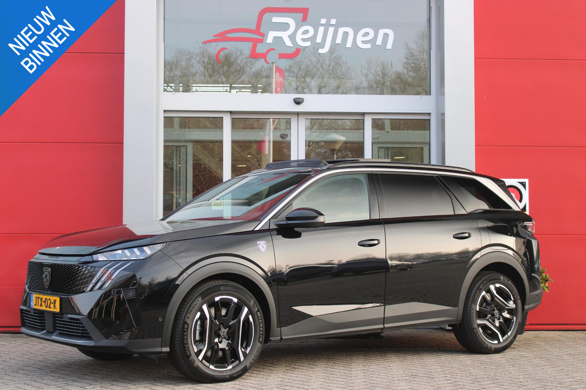 Peugeot 5008 1.6 plug-in Hybrid 195PK GT EXCLUSIVE 7 PERSOONS | PANORAMISCH SCHUIF/KANTEL DAK | FOCAL AUDIO SYSTEM | TREKHAAK MET AFNEEMBARE KOGEL | ELEKTRISCH BEDIENBARE VOORSTOELEN MET GEHEUGEN/MASSAGE FUNCTIE | STOEL/STUUR VERWARMING | NAVIGATIE | DRAADLOZE APPLE CARPLAY/ANDROID AUTO | FULL LED MATRIX KOPLAMPEN | 19" LICHTMETALEN VELGEN | ELEKTRISCH BEDIENBARE ACHTERKLEP | SFEER VERLICHTING | 360° CAMERA | DODEHOEK DETECTIE | KEYLESS ENTRY/START | 7,4KW ONBOARD CHARGER |