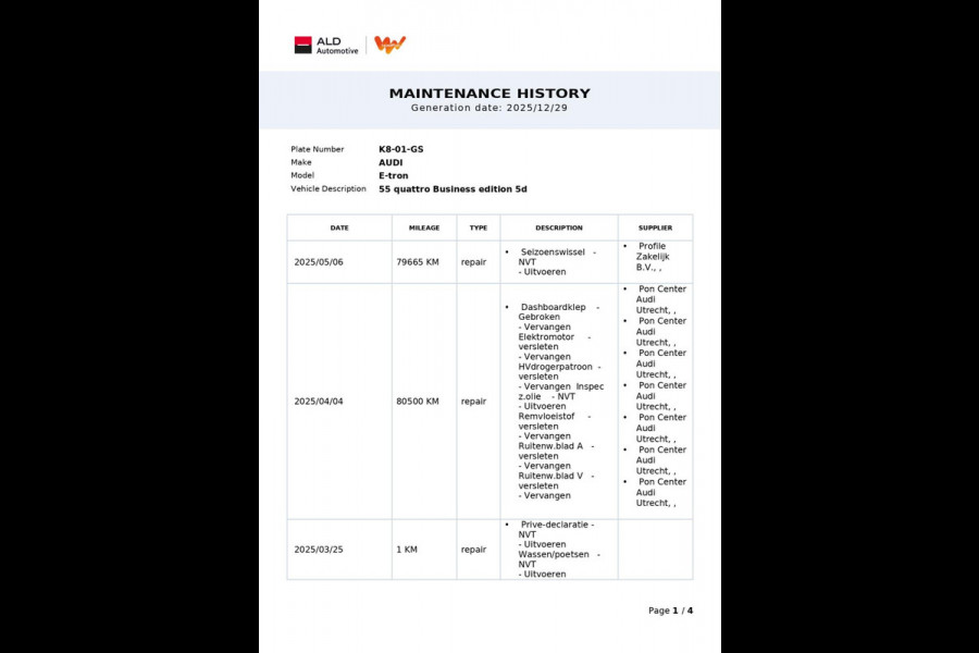 Audi e-tron 55 Quattro Business 95 kWh|90% SOH|GROTE ACCU|LEDER|TREKH|CARPLAY|MEMORY|STOELVERW|CLIMA+CRUISE|NL|NAP|IN. BTW|1e EIG|