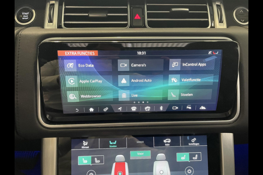 Land Rover Range Rover 3.0 TDV6 Autobiography Trekhaak Panoramadak Navigatie Apple Carplay/Android Auto Adaptive Cruise Control Camera Parkeersensoren Head-up Display Stoelverwarming en verkoeling Stuurverwarming Matrix Ledkoplampen Getinte ramen Luchtvering