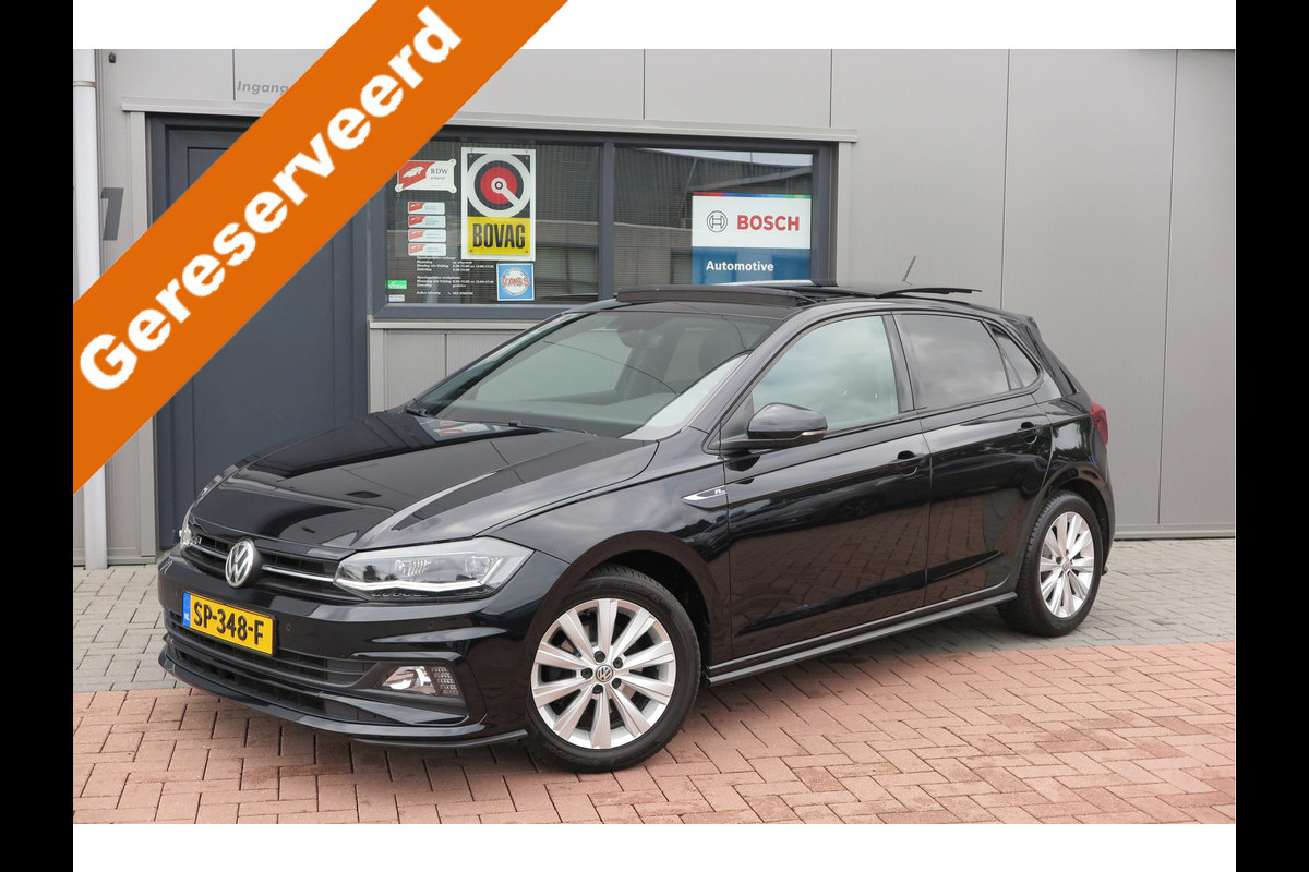 Volkswagen Polo 1.0 TSI 85kw 116pk R-Line Highline , 6 versn. Panoramadak, Led , PDC, Cruise, Carplay , Achteruitrijcamera , Sportstoelen , Actieve demping .DAB+, etc .