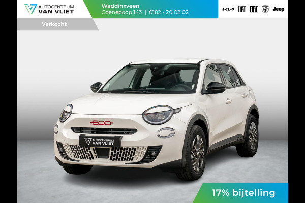Fiat 600E RED 54 kWh | Uit voorraad leverbaar | 17% Bijtelling | Mega scherpe Prijs | Gratis Wallbox
