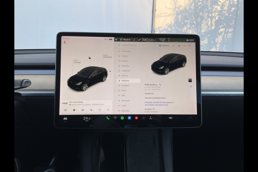 Tesla Model Y Long Range AWD 75 kWh Autopilot Leer Pano.dak 360° Black Warmtepomp