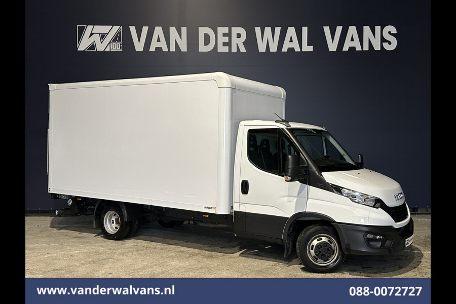 Iveco Daily 35C16H 157pk Dubbel Lucht Bakwagen 4.35m lang Laadklep Euro6 Airco | Bijrijdersbank