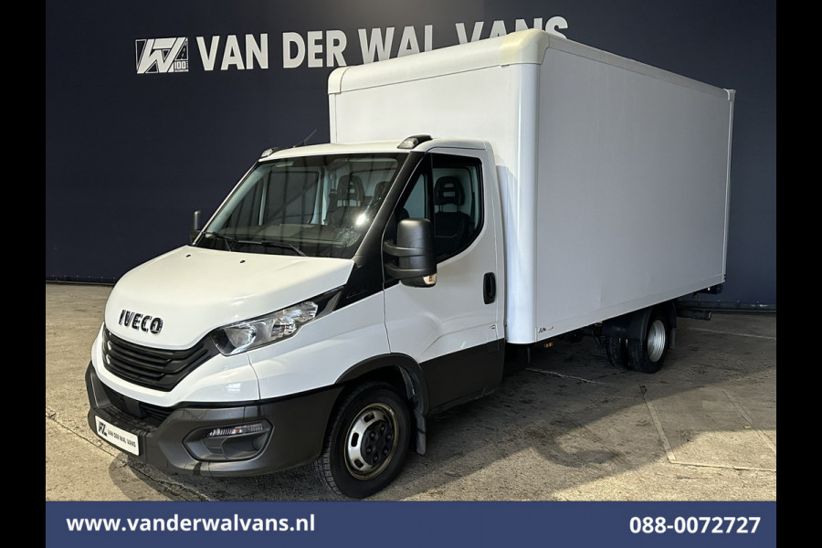 Iveco Daily 35C16H 157pk Dubbel Lucht Bakwagen 4.35m lang Laadklep Euro6 Airco | Bijrijdersbank