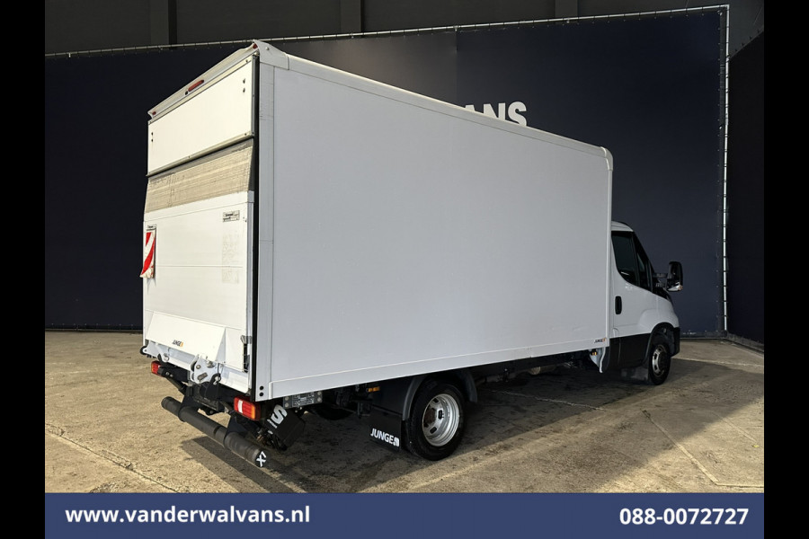 Iveco Daily 35C16H 157pk Dubbel Lucht Bakwagen 4.35m lang Laadklep Euro6 Airco | Bijrijdersbank