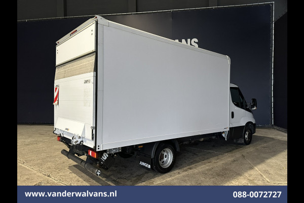 Iveco Daily 35C16H 157pk Dubbel Lucht Bakwagen 4.35m lang Laadklep Euro6 Airco | Bijrijdersbank