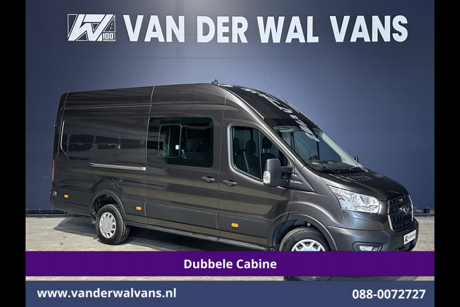 Ford Transit 2.0 TDCI 185pk L4H3 Dubbele Cabine Euro6 Airco | 6-Zits | Camera | Cruisecontrol Parkeersensoren