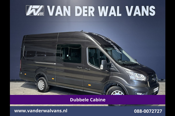 Ford Transit 2.0 TDCI 185pk L4H3 Dubbele Cabine Euro6 Airco | 6-Zits | Camera | Cruisecontrol Parkeersensoren