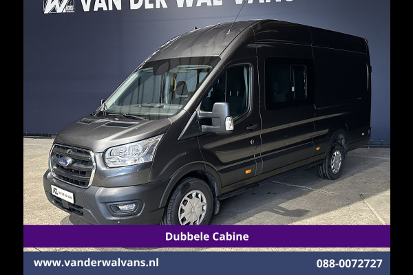Ford Transit 2.0 TDCI 185pk L4H3 Dubbele Cabine Euro6 Airco | 6-Zits | Camera | Cruisecontrol Parkeersensoren