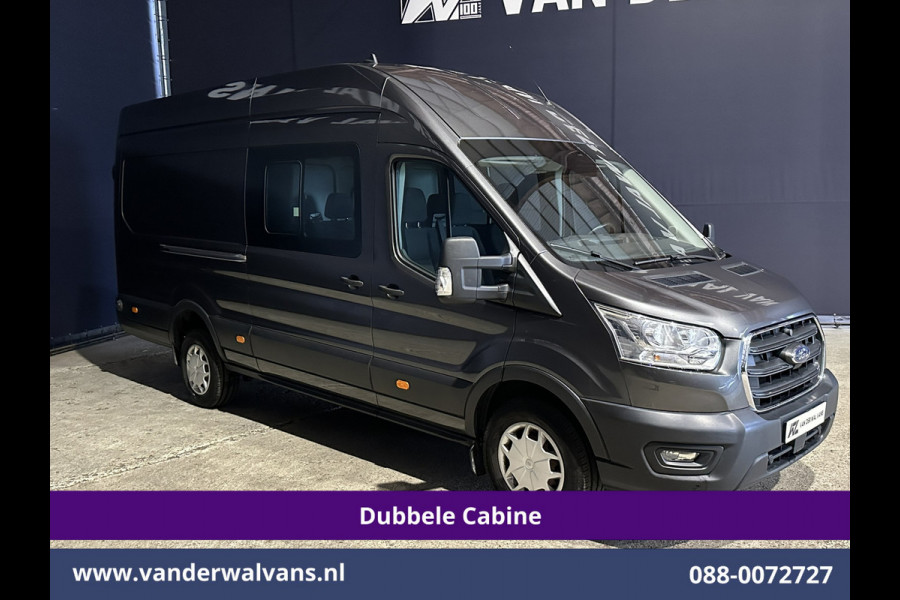 Ford Transit 2.0 TDCI 185pk L4H3 Dubbele Cabine Euro6 Airco | 6-Zits | Camera | Cruisecontrol Parkeersensoren