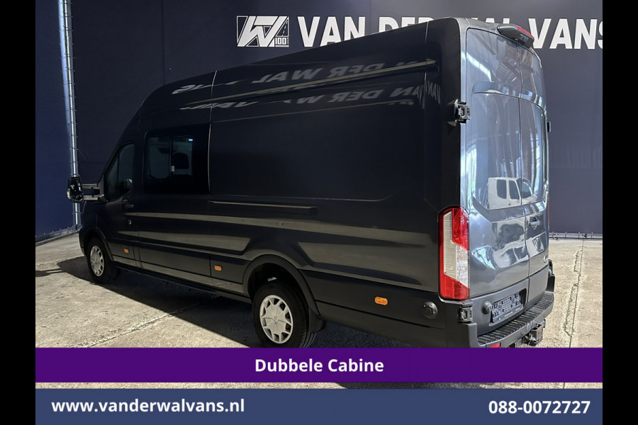 Ford Transit 2.0 TDCI 185pk L4H3 Dubbele Cabine Euro6 Airco | 6-Zits | Camera | Cruisecontrol Parkeersensoren