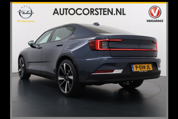 Polestar 2 Long Range 78kWh SOH 92% Leer Panoramadak Adap.Cruise Trekhaak Harman/Kardon®-Audio Memory Apple Carplay Android Auto Navi Ecc Stoel+Stuur+Achterbankverwarming Pdc Elek.Achterklep Lane Assist BLIS Road Sign Info 1e Eigenaar Origineel Nederlandse Auto