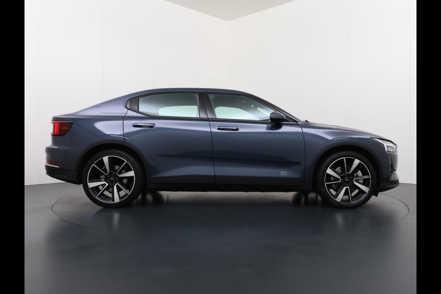 Polestar 2 Long Range 78kWh SOH 92% Leer Panoramadak Adap.Cruise Trekhaak Harman/Kardon®-Audio Memory Apple Carplay Android Auto Navi Ecc Stoel+Stuur+Achterbankverwarming Pdc Elek.Achterklep Lane Assist BLIS Road Sign Info 1e Eigenaar Origineel Nederlandse Auto
