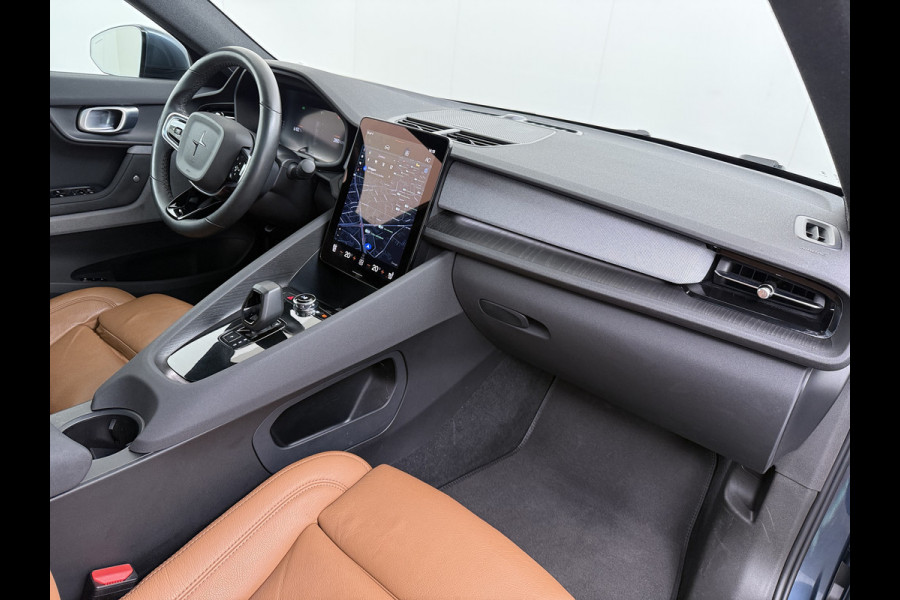 Polestar 2 Long Range 78kWh SOH 92% Leer Panoramadak Adap.Cruise Trekhaak Harman/Kardon®-Audio Memory Apple Carplay Android Auto Navi Ecc Stoel+Stuur+Achterbankverwarming Pdc Elek.Achterklep Lane Assist BLIS Road Sign Info 1e Eigenaar Origineel Nederlandse Auto
