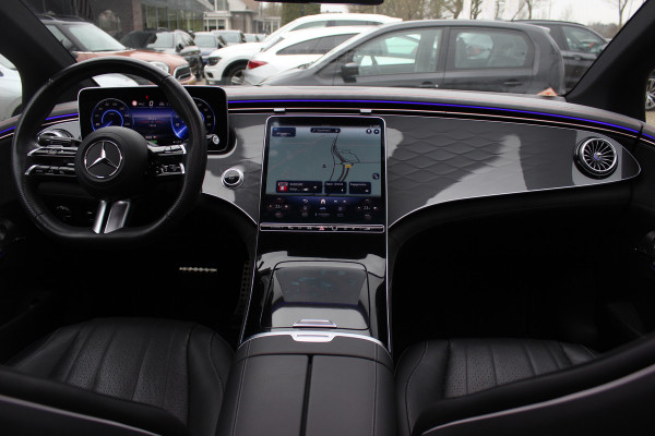 Mercedes-Benz EQE 350 AMG Line 89 kWh / Panoramadak / Camera / Achterasbesturing / Head-up / Luxe Leder / Premium Plus-pakket / Stoelventilatie + Verwarming + Massage / Navigatie / Dodehoek / DAB / ACC