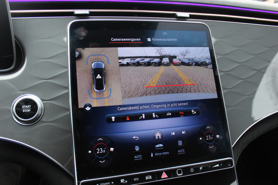 Mercedes-Benz EQE 350 AMG Line 89 kWh / Panoramadak / Camera / Achterasbesturing / Head-up / Luxe Leder / Premium Plus-pakket / Stoelventilatie + Verwarming + Massage / Navigatie / Dodehoek / DAB / ACC