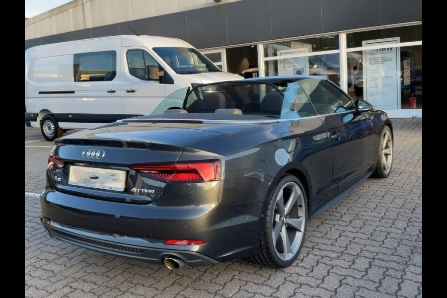 Audi A5 Cabriolet 40 TFSI S-LINE ** LED, VIRTUAL, LEDER, ACC, ALARM, ELECTR. ST, 20-inch LMV ** UNFALLFREI - Slechts 24.900km. ** ** INFORMEER OOK NAAR ONZE AANTREKKELIJKE FINANCIAL-LEASE TARIEVEN **
