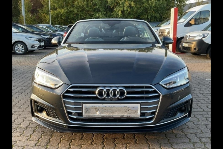 Audi A5 Cabriolet 40 TFSI S-LINE ** LED, VIRTUAL, LEDER, ACC, ALARM, ELECTR. ST, 20-inch LMV ** UNFALLFREI - Slechts 24.900km. ** ** INFORMEER OOK NAAR ONZE AANTREKKELIJKE FINANCIAL-LEASE TARIEVEN **