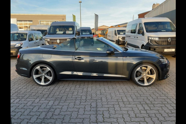 Audi A5 Cabriolet 40 TFSI S-LINE ** LED, VIRTUAL, LEDER, ACC, ALARM, ELECTR. ST, 20-inch LMV ** UNFALLFREI - Slechts 24.900km. ** ** INFORMEER OOK NAAR ONZE AANTREKKELIJKE FINANCIAL-LEASE TARIEVEN **