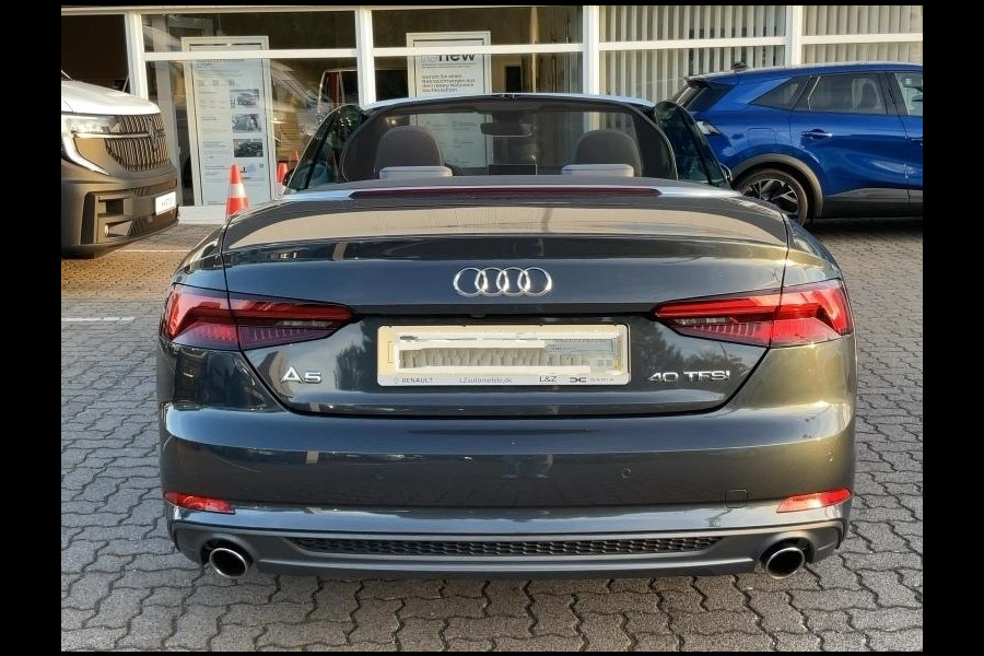 Audi A5 Cabriolet 40 TFSI S-LINE ** LED, VIRTUAL, LEDER, ACC, ALARM, ELECTR. ST, 20-inch LMV ** UNFALLFREI - Slechts 24.900km. ** ** INFORMEER OOK NAAR ONZE AANTREKKELIJKE FINANCIAL-LEASE TARIEVEN **