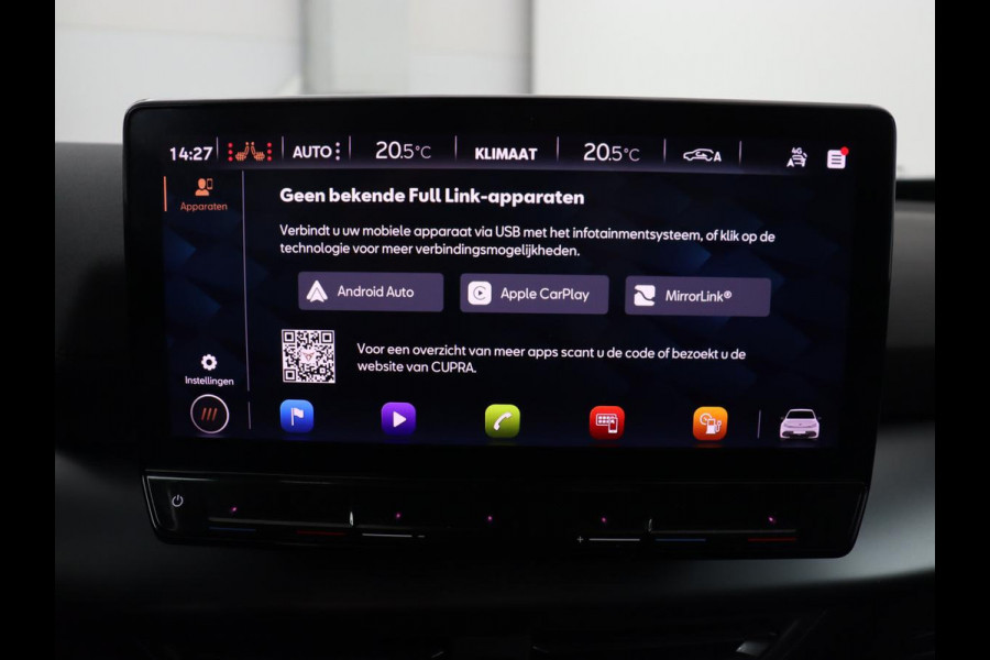 CUPRA Born Adrenaline One 62 kWh | Stoelverwarming | Adaptive cruise | Camera | Carplay | Sfeerverlichting | Navigatie | Full LED