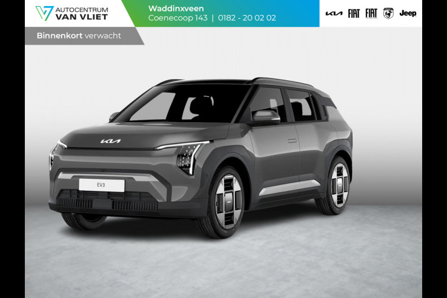 Kia EV3 Plus Advanced 58.3 kWh | Navi | 19" | Adapt. Cruise | Clima | Schuif/Kanteldak | Stoel&Stuurverw. | Priv Glass | BSM | Harman Kardon