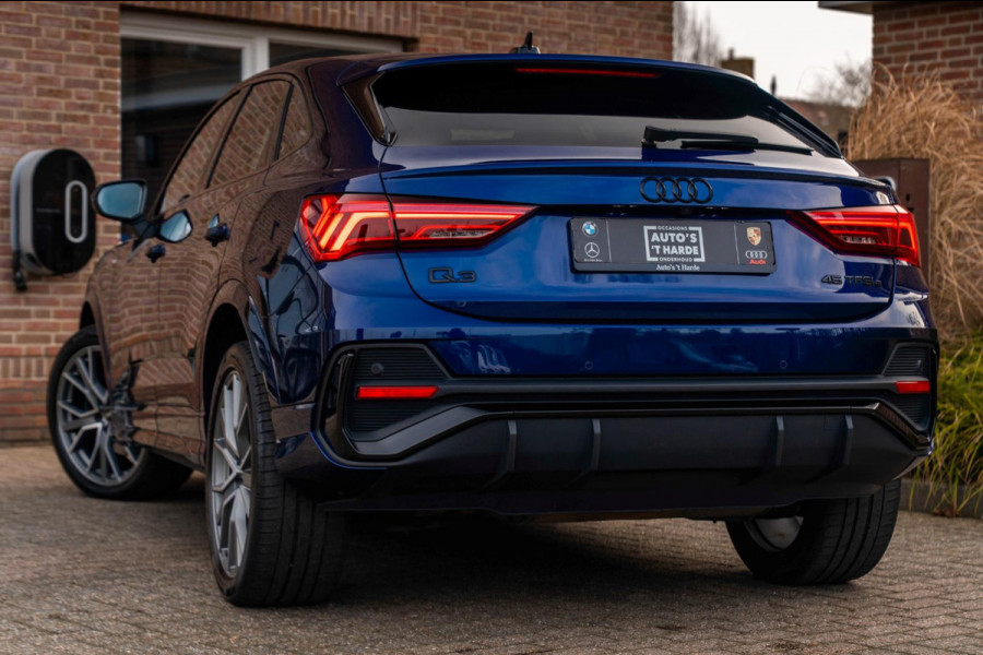 Audi Q3 Sportback 45 TFSI e S Edition 245 PK | Navarra Black Optic 3x S-Line Virtual Stoel/Stuurverw. 20''