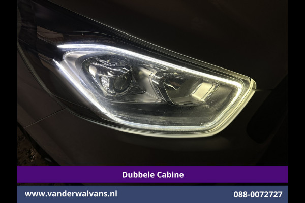 Ford Transit Custom 2.0 TDCI 130pk L2H1 Dubbele Cabine Euro6 Airco | 6-Zits | Camera | Navigatie | LED | Apple Carplay Android Auto, Cruisecontrol, Stoelverwarming, Verwarmde voorruit, Parkeersensoren, Achterklep