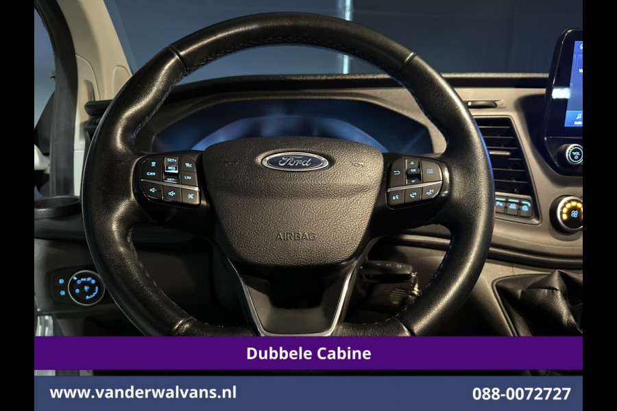 Ford Transit Custom 2.0 TDCI 130pk L2H1 Dubbele Cabine Euro6 Airco | 6-Zits | Camera | Navigatie | LED | Apple Carplay Android Auto, Cruisecontrol, Stoelverwarming, Verwarmde voorruit, Parkeersensoren, Achterklep