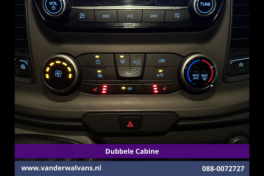 Ford Transit Custom 2.0 TDCI 130pk L2H1 Dubbele Cabine Euro6 Airco | 6-Zits | Camera | Navigatie | LED | Apple Carplay Android Auto, Cruisecontrol, Stoelverwarming, Verwarmde voorruit, Parkeersensoren, Achterklep