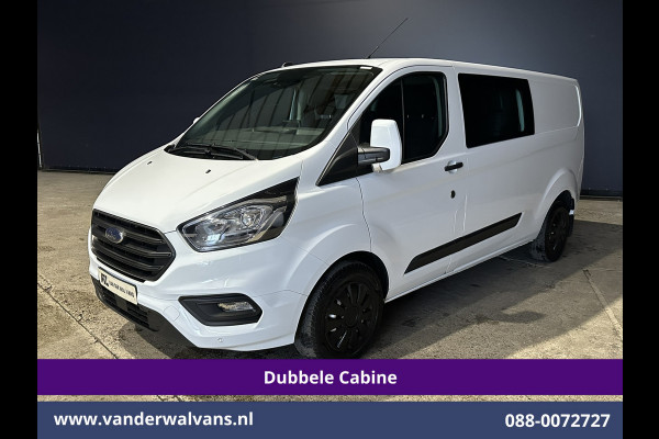 Ford Transit Custom 2.0 TDCI 130pk L2H1 Dubbele Cabine Euro6 Airco | 6-Zits | Camera | Navigatie | LED | Apple Carplay Android Auto, Cruisecontrol, Stoelverwarming, Verwarmde voorruit, Parkeersensoren, Achterklep