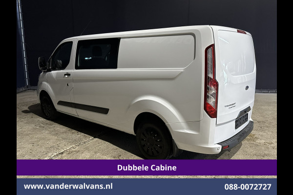 Ford Transit Custom 2.0 TDCI 130pk L2H1 Dubbele Cabine Euro6 Airco | 6-Zits | Camera | Navigatie | LED | Apple Carplay Android Auto, Cruisecontrol, Stoelverwarming, Verwarmde voorruit, Parkeersensoren, Achterklep
