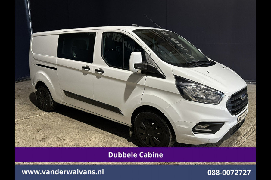Ford Transit Custom 2.0 TDCI 130pk L2H1 Dubbele Cabine Euro6 Airco | 6-Zits | Camera | Navigatie | LED | Apple Carplay Android Auto, Cruisecontrol, Stoelverwarming, Verwarmde voorruit, Parkeersensoren, Achterklep