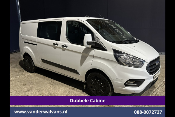Ford Transit Custom 2.0 TDCI 130pk L2H1 Dubbele Cabine Euro6 Airco | 6-Zits | Camera | Navigatie | LED | Apple Carplay Android Auto, Cruisecontrol, Stoelverwarming, Verwarmde voorruit, Parkeersensoren, Achterklep