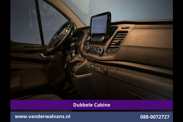 Ford Transit Custom 2.0 TDCI 130pk L2H1 Dubbele Cabine Euro6 Airco | 6-Zits | Camera | Navigatie | LED | Apple Carplay Android Auto, Cruisecontrol, Stoelverwarming, Verwarmde voorruit, Parkeersensoren, Achterklep