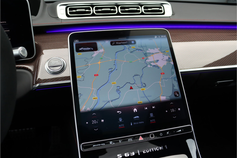 Mercedes-Benz S-Klasse AMG 63 S E Performance 'Edition 1' | 802pk | Achterasbesturing | Keramisch | Distronic+ | Chauffeurspakket | Entertainmentpakket Achter | Stoelventilatie V+A | Vlakkenverwarming | Zonweringspakket |