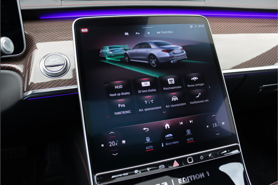Mercedes-Benz S-Klasse AMG 63 S E Performance 'Edition 1' | 802pk | Achterasbesturing | Keramisch | Distronic+ | Chauffeurspakket | Entertainmentpakket Achter | Stoelventilatie V+A | Vlakkenverwarming | Zonweringspakket |