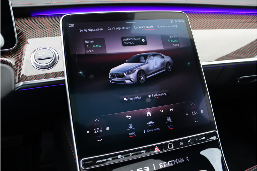Mercedes-Benz S-Klasse AMG 63 S E Performance 'Edition 1' | 802pk | Achterasbesturing | Keramisch | Distronic+ | Chauffeurspakket | Entertainmentpakket Achter | Stoelventilatie V+A | Vlakkenverwarming | Zonweringspakket |