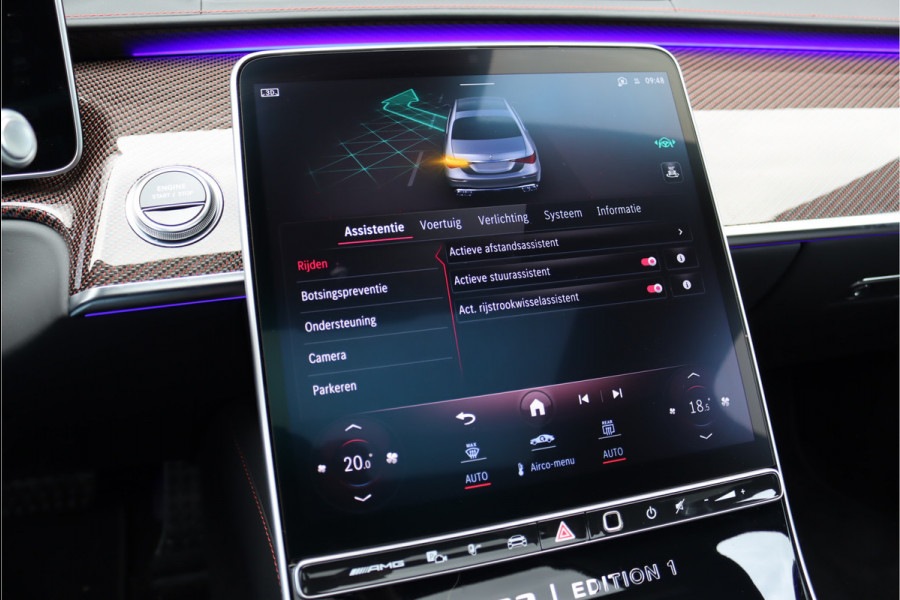 Mercedes-Benz S-Klasse AMG 63 S E Performance 'Edition 1' | 802pk | Achterasbesturing | Keramisch | Distronic+ | Chauffeurspakket | Entertainmentpakket Achter | Stoelventilatie V+A | Vlakkenverwarming | Zonweringspakket |