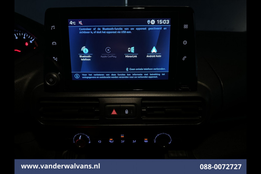 Peugeot Partner 1.5 BlueHDI 102pk L1H1 Euro6 Airco | Imperiaal | Apple Carplay | Cruisecontrol | Trekhaak Android Auto