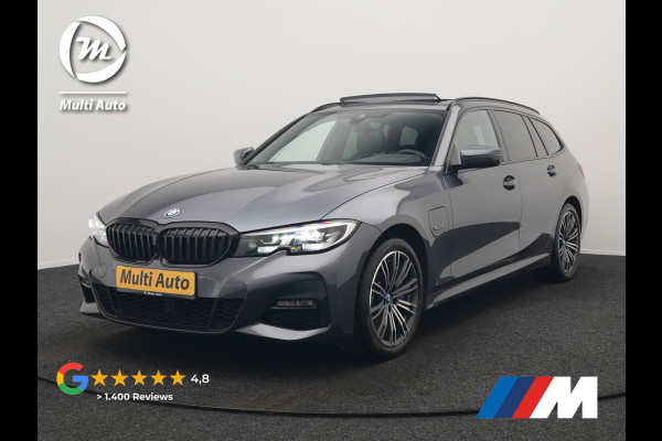 BMW 3 Serie Touring 330e M Sport Plug In Hybrid 293pk Dealer O.H PHEV | Trekhaak Af Fabriek | Panodak | 360 Camera | Alcantara Sportstoelen Memory & Verwarmd | Apple Carplay | Sfeerverlichting | Virtual | Blis | Navigatie | DAB |