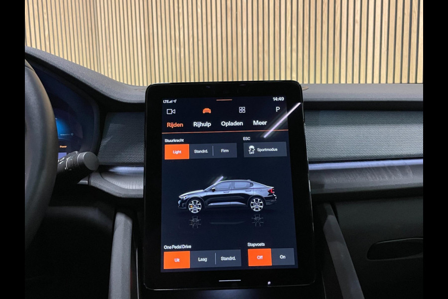 Polestar 2 Long Range Dual Motor Plus Pilot 78kWh|92,8%SOH|PANO|MEMORY|360+V+A-CAMERA|STOEL+STUURVERW|ACC|INCL BTW|1e EIG|NL-AUTO|